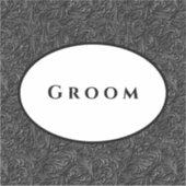 Weddenschap Sticker Groom (Voorkant)