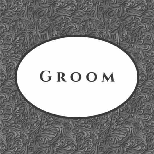 Weddenschap Sticker Groom (Voorkant)