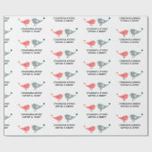 Weddenschap Stomme Liefde Vogelbride Groom Names Cadeaupapier (Vlak)