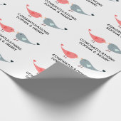 Weddenschap Stomme Liefde Vogelbride Groom Names Cadeaupapier (Hoek)