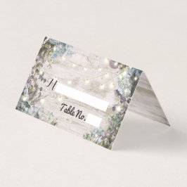 Weddenschap Tafelnummer Chic Floral Wood Lichten