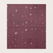 Weddenschap Tafelnummer Gold Rozen Burgundy Red (Binnenkant ongevouwen)