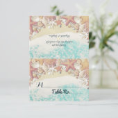 Weddenschap Tafelnummer zomerstrand (Staand voorkant)