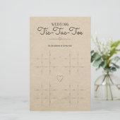 Weddenschap Tic-Tac-Toe met hartenlijstspel (Staand voorkant)