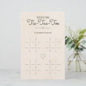 Weddenschap Tic-Tac-Toe met hartenlijstspel (Staand voorkant)