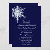 Weddenschap tijdens winteruitnodiging kaart (Voorkant / Achterkant)