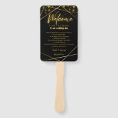 Weddenschap tijdlijn en welkomstbericht | Handvent Handwaaier (Voorkant)