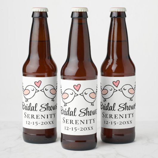 Weddenschap Tortelduifjes Vrijgezellenfeest Lovevo Bier Etiket (Flessen)