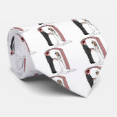 Weddenschap Trellis-ceremonie buitenshuis Stropdas (Opgerold)