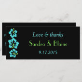 Weddenschap - Tropisch - Hibiscus Blue (Voorkant / Achterkant)