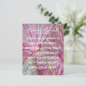 Weddenschap Turquois en Lavender Enclosure Card (Staand voorkant)