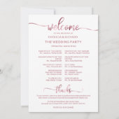 Weddenschap tussen internetpagina's Chic Script We Bedankkaart (Achterkant)