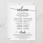 Weddenschap tussen internetpagina's Chic Script We Bedankkaart (Achterkant)