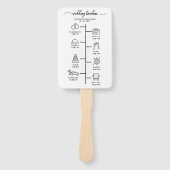 Weddenschap tussen internetpagina's Chic Script We Handwaaier (Voorkant)