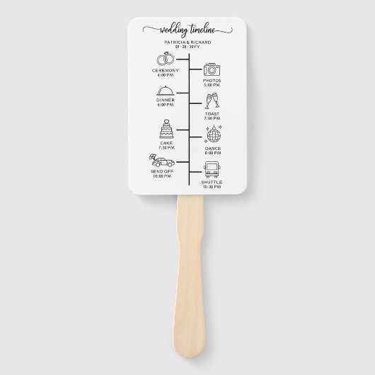 Weddenschap tussen internetpagina's Chic Script We Handwaaier (Voorkant)