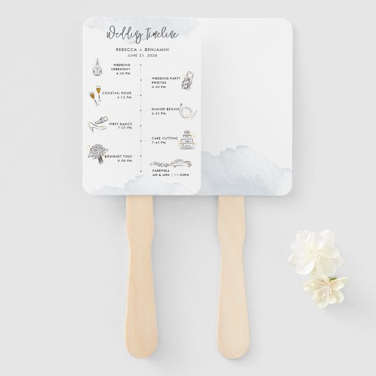 Weddenschap tussen rondleidingen Modern icons Prog Handwaaier (Voorkant en achterkant)