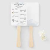 Weddenschap tussen rondleidingen Modern icons Prog Handwaaier (Voorkant en achterkant)