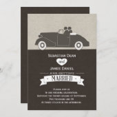 Weddenschap tussen twee bruinbruidjes kaart (Voorkant / Achterkant)