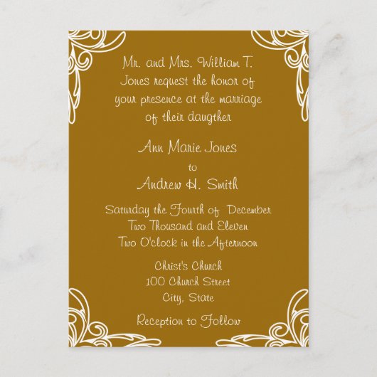 Weddenschap tussen zwendelaars op Carmel Uitnodiging Briefkaart (Voorkant)