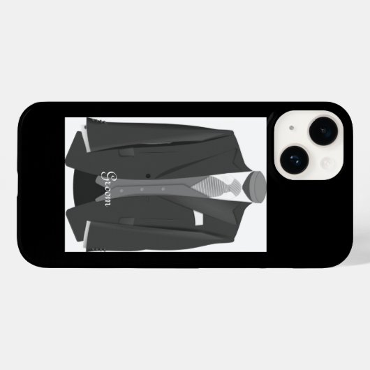 Weddenschap Tuxedo Groom Case-Mate iPhone Case (Achterkant (horizontaal))