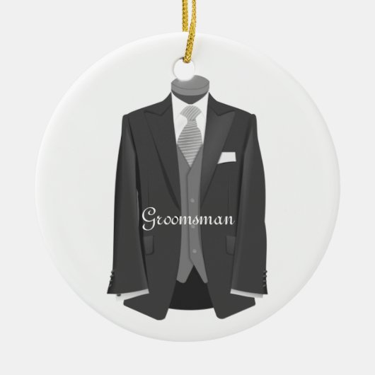 Weddenschap Tuxedo Groomsman Ornament (Voorkant)