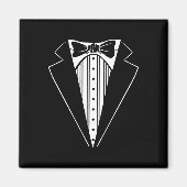 Weddenschap Tuxedo Matching Bachelor Party Funny Magneet (Voorkant)