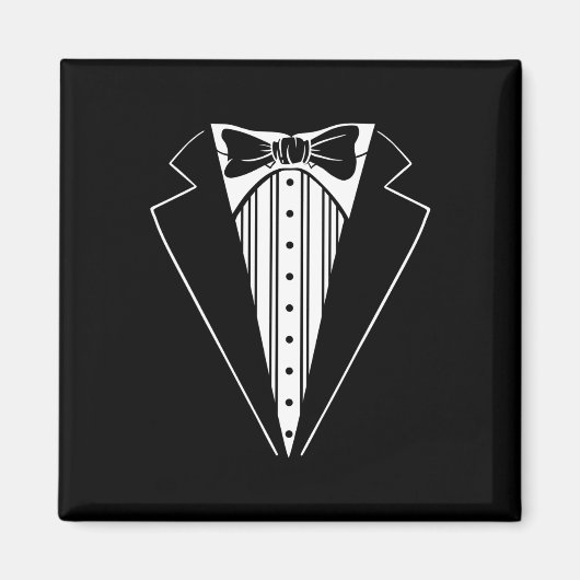 Weddenschap Tuxedo Matching Bachelor Party Funny Magneet (Voorkant)