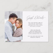 Weddenschap Twee rondgestuurd details met foto Informatiekaartje (Voorkant)