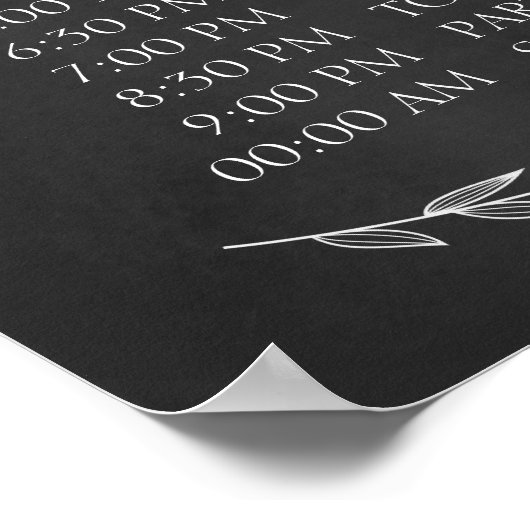 Weddenschap - Twitschema bord Poster (Hoek)