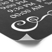 Weddenschap - Twitschema bord Poster (Hoek)