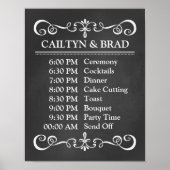 Weddenschap - Twitschema bord Poster (Voorkant)