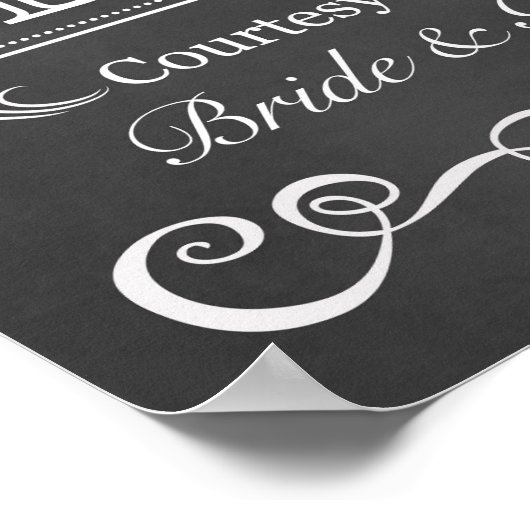 Weddenschap - Twitter-bord met open boog Poster (Hoek)