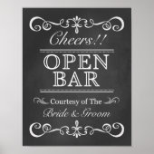 Weddenschap - Twitter-bord met open boog Poster (Voorkant)