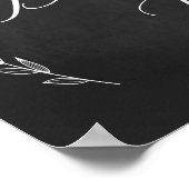 Weddenschap - Twitter-bord voor balie in dessert Poster (Hoek)