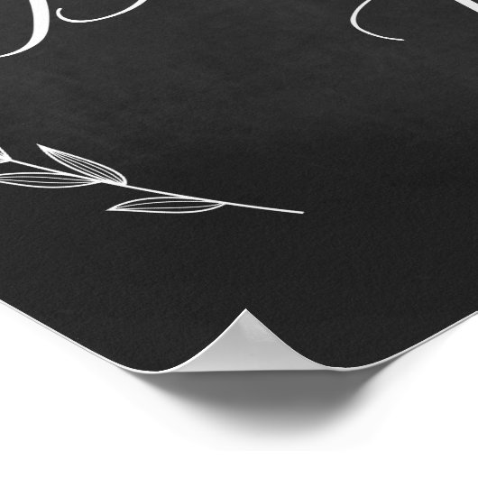 Weddenschap - Twitter-bord voor balie in dessert Poster (Hoek)