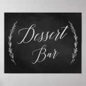 Weddenschap - Twitter-bord voor balie in dessert Poster (Voorkant)