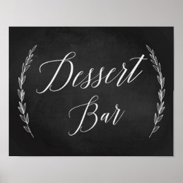 Weddenschap - Twitter-bord voor balie in dessert Poster