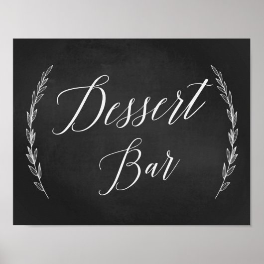 Weddenschap - Twitter-bord voor balie in dessert Poster (Voorkant)