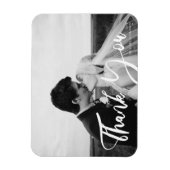 Weddenschap Typografie 3 Zwart-wit Foto Hartelijk  Magneet (Verticaal)