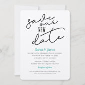 Weddenschap Uitgesteld Sla de nieuwe datum op Kaart (Voorkant)