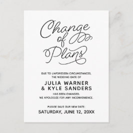 Weddenschap Uitgestelde wijziging Briefkaart plann