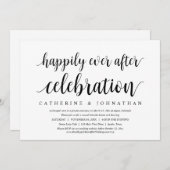Weddenschap-uitlopement, gelukkig altijd na feestv kaart (Voorkant / Achterkant)