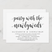 Weddenschap-uitlopement, gelukkig altijd na feestv kaart (Voorkant / Achterkant)