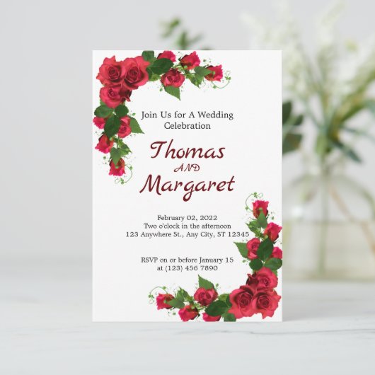 Weddenschap Uitnodiging (Staand voorkant)