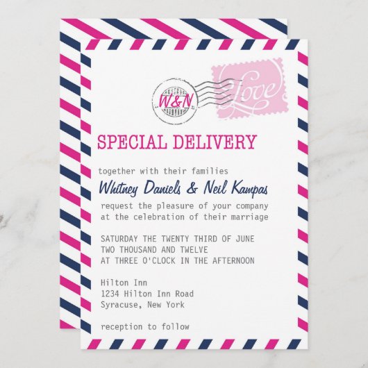 Weddenschap Uitnodiging Collectie (Voorkant / Achterkant)