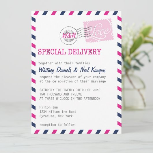 Weddenschap Uitnodiging Collectie (Staand voorkant)