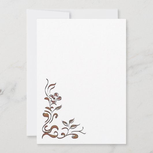 Weddenschap Uitnodiging Elegant Simple Gold Border (Achterkant)