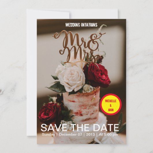 Weddenschap Uitnodiging elegante filmcover (Voorkant)