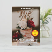 Weddenschap Uitnodiging elegante filmcover (Staand voorkant)