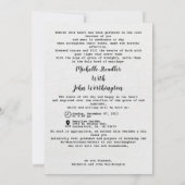 Weddenschap Uitnodiging elegante filmcover (Achterkant)